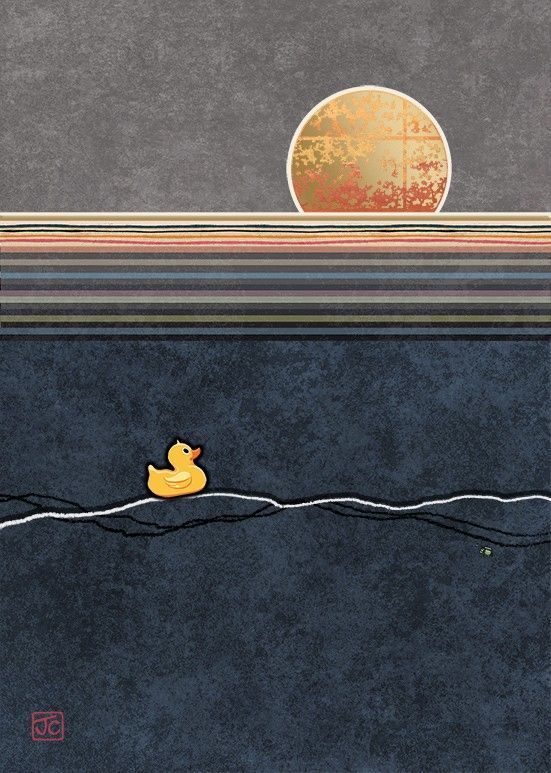 Bug Art Rubber Duck Card