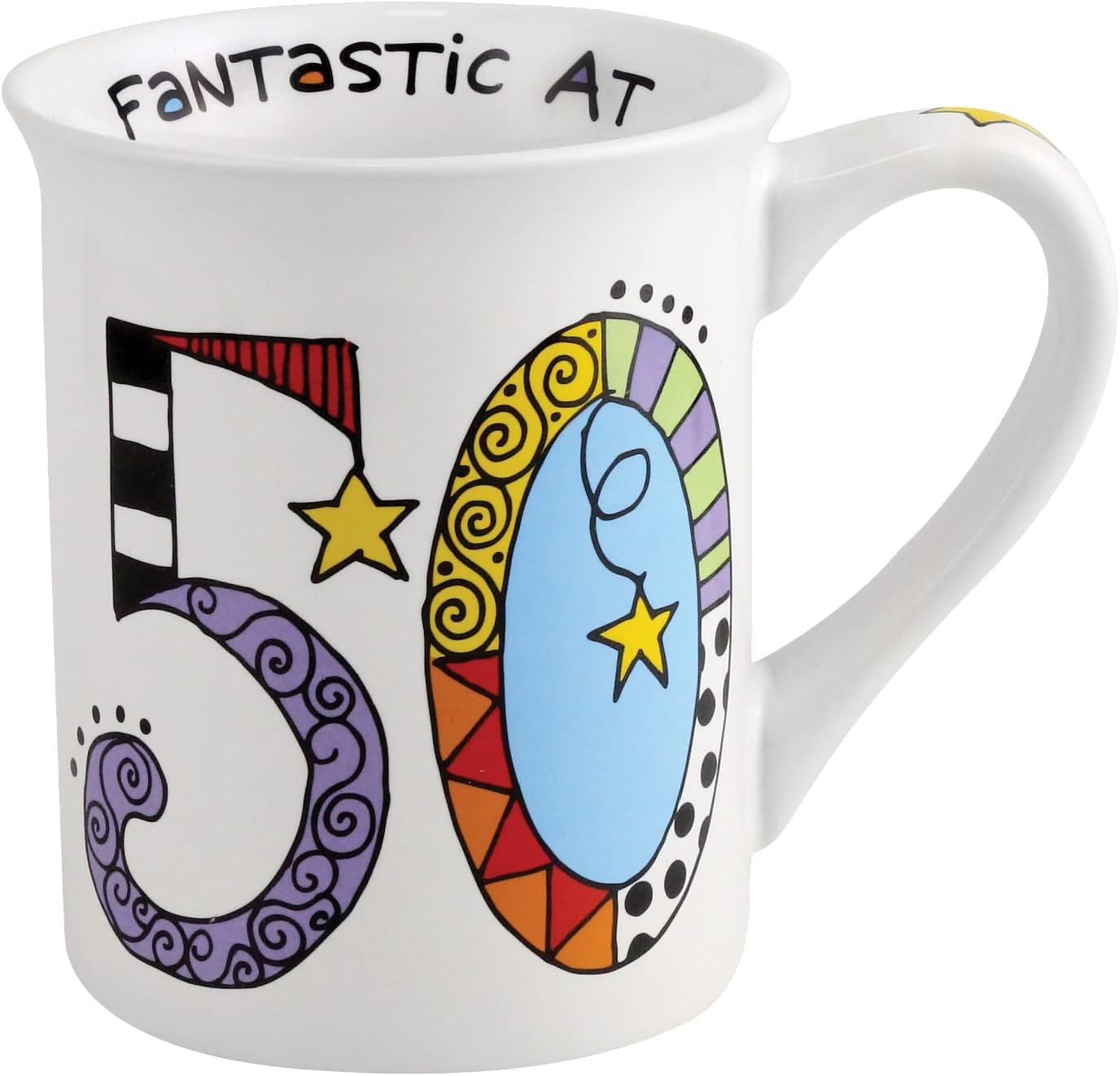 Cuppa Doodles Birthday Fantastic at 50 Mug