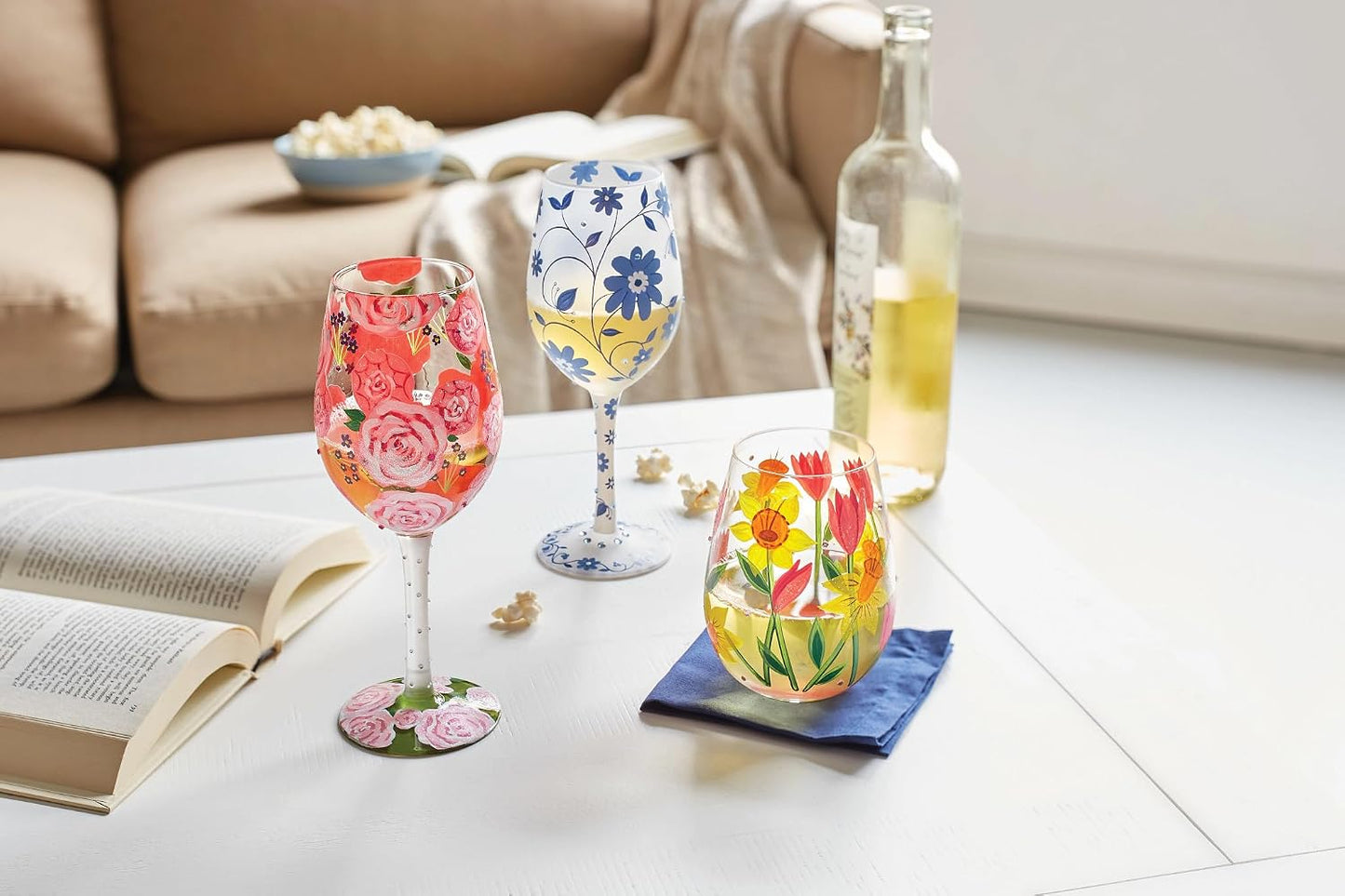 Chinoiserie Charm Wine Glass