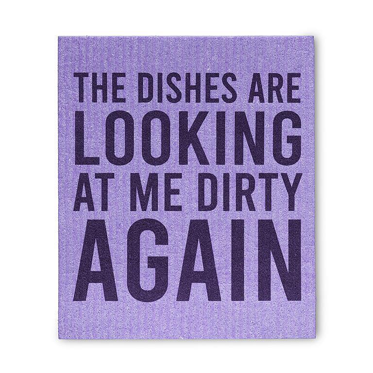 Funny Text Dishcloths. Set of 2