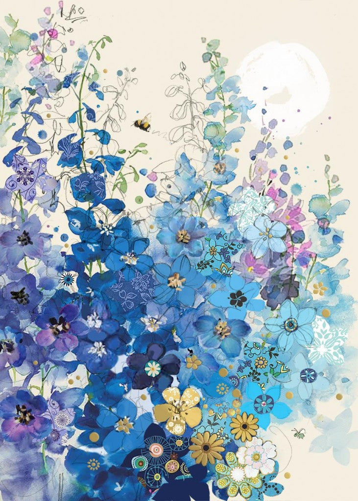 BA Delphiniums Card