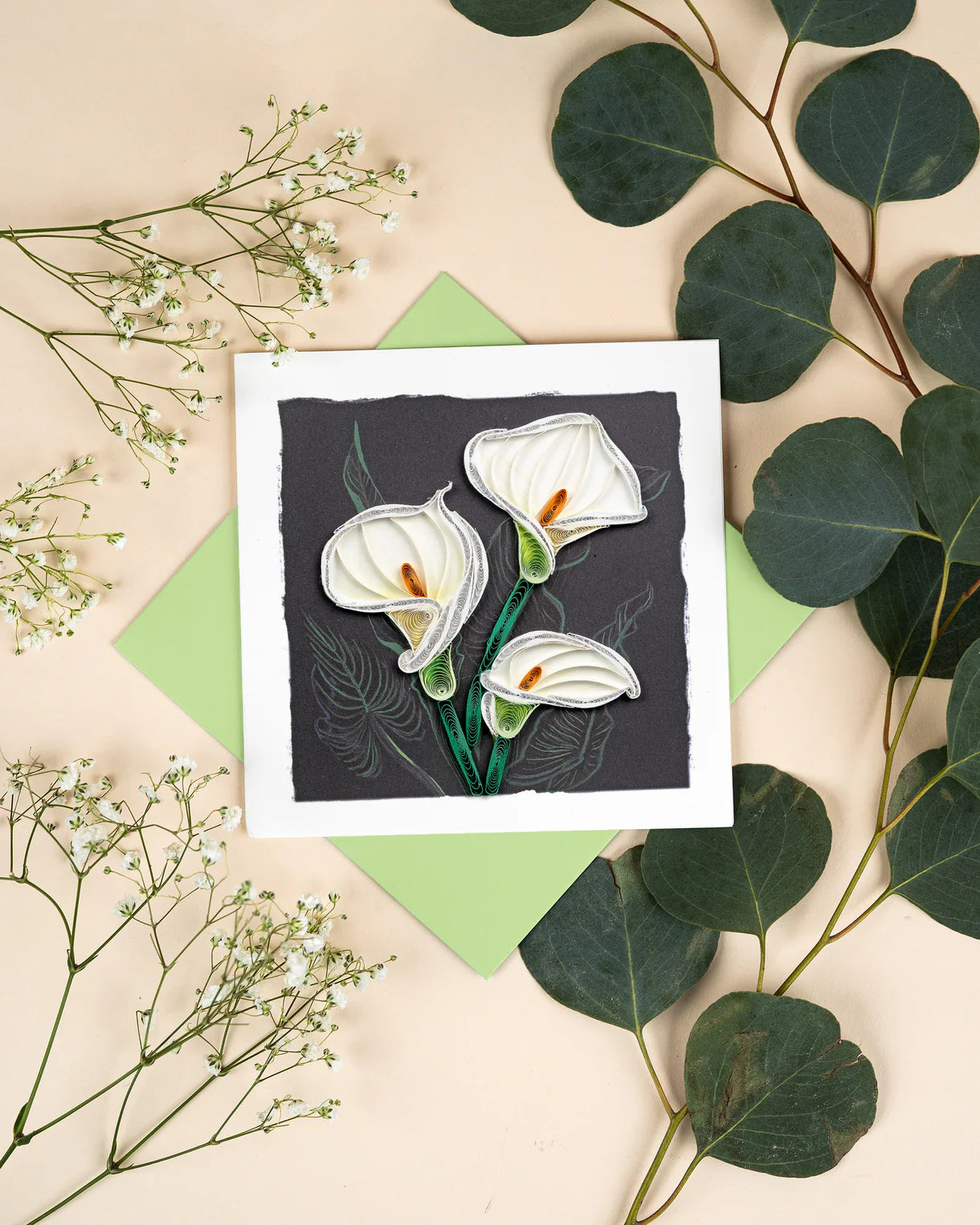 Quilled Calla Lily Greeting Card