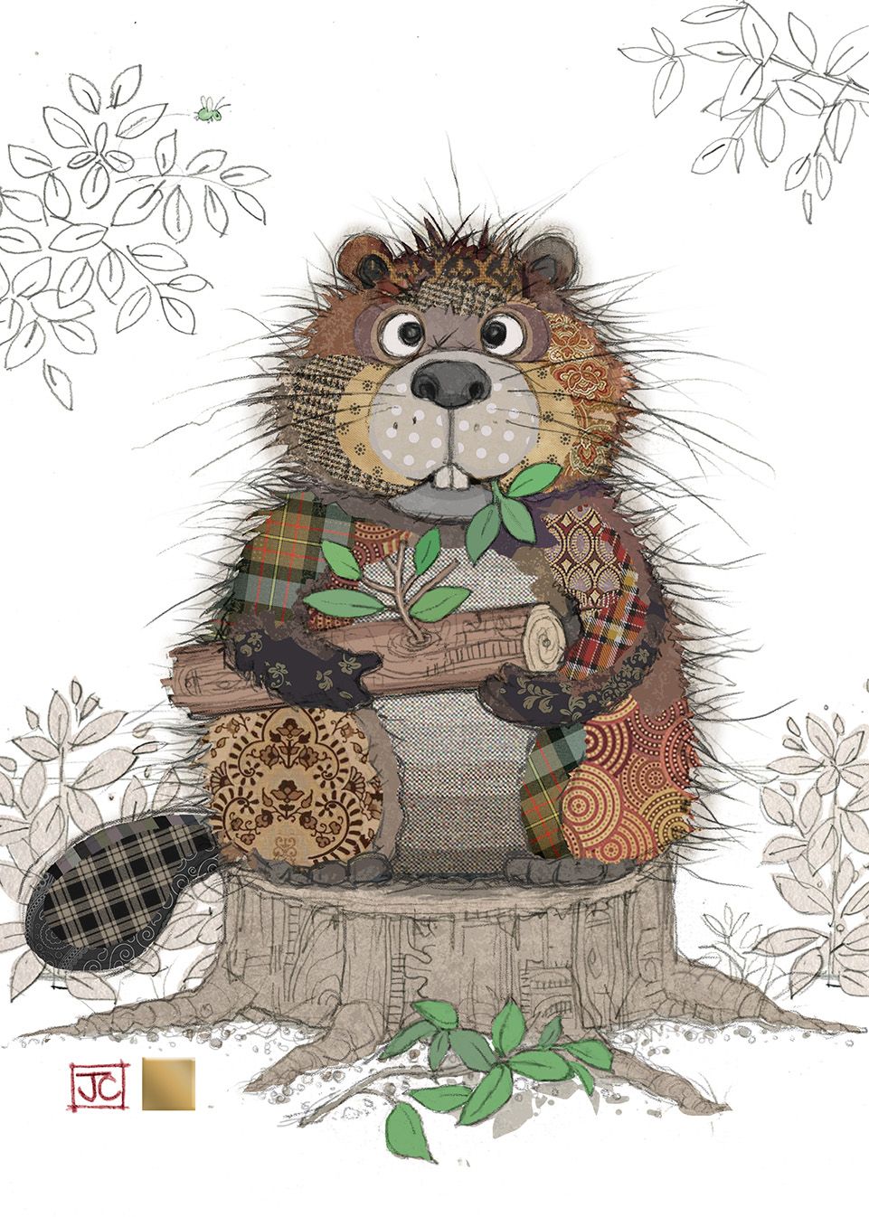 Bug Art Barry Beaver Card