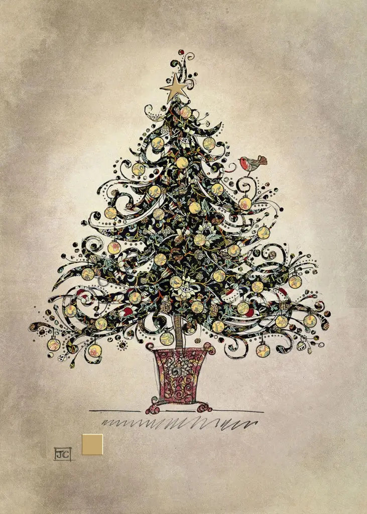 BA Christmas Tree Card