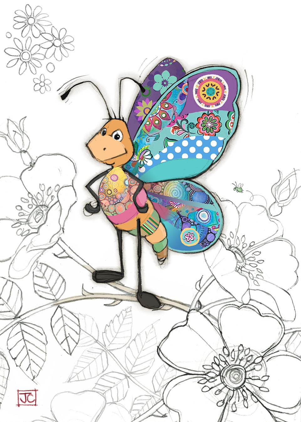 BA Bertie Butterfly Card