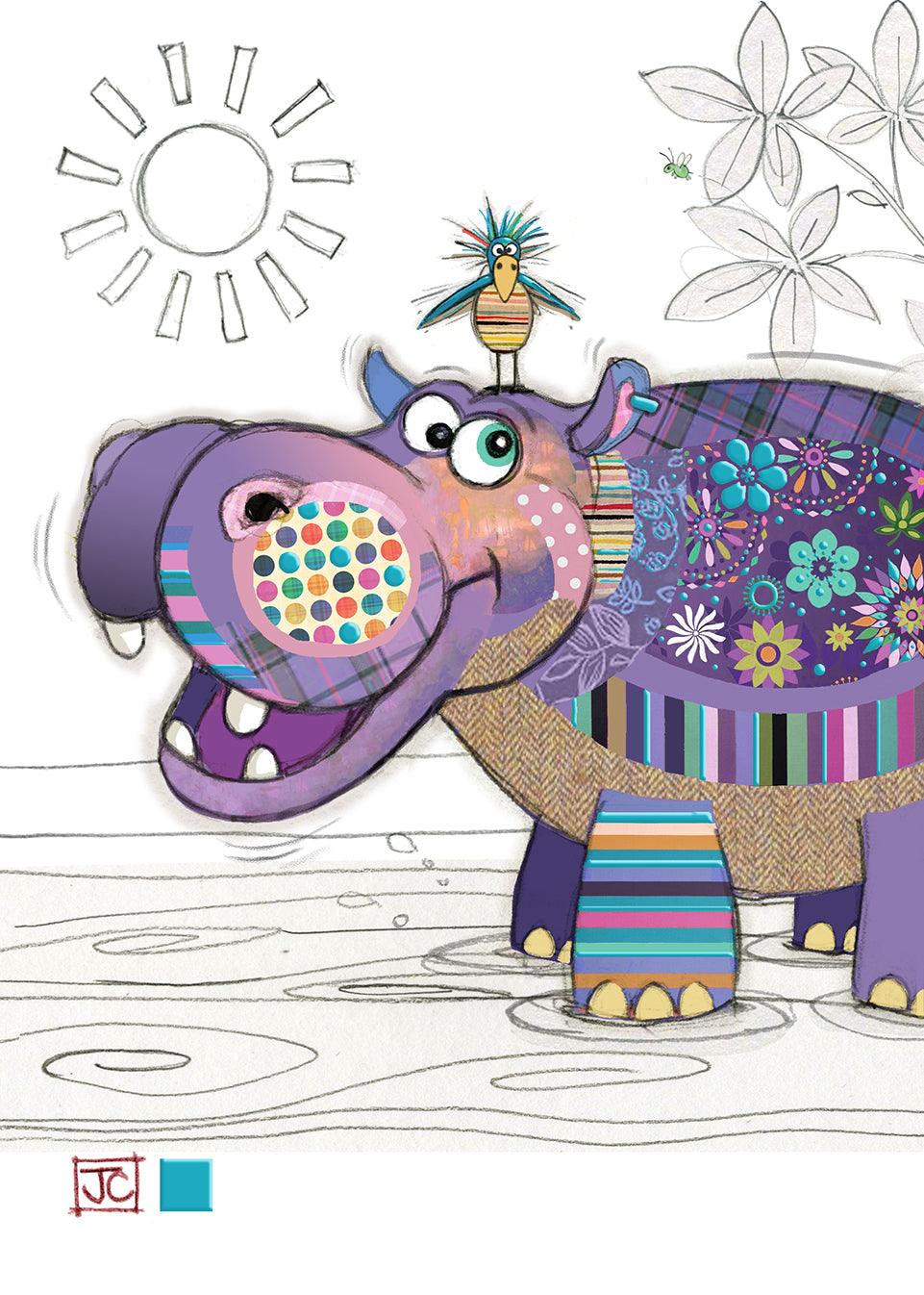 BA Holly Hippo Card
