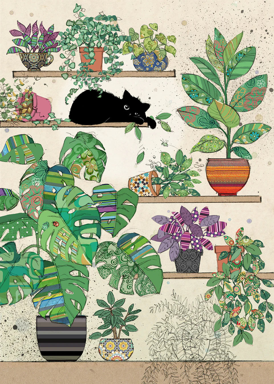 Bug Art Recycled Bag Plants Kitty
