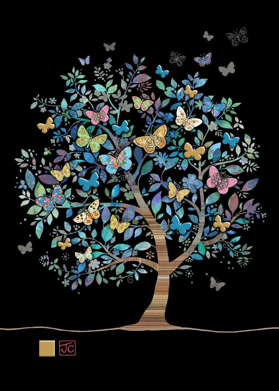 BA Butterfly Tree Card