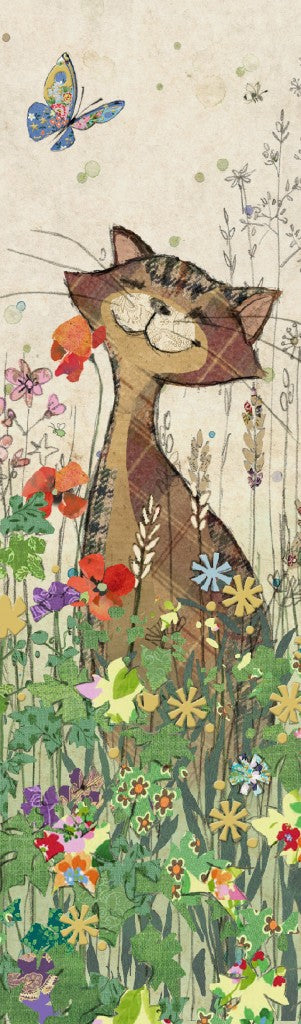 Bookmark – Cat in Garden