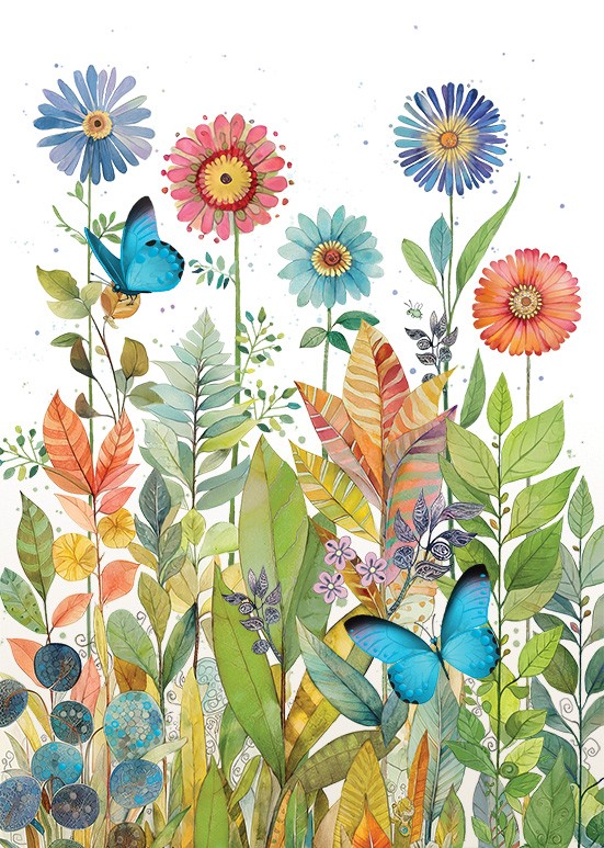 Bug Art Butterfly Flowers