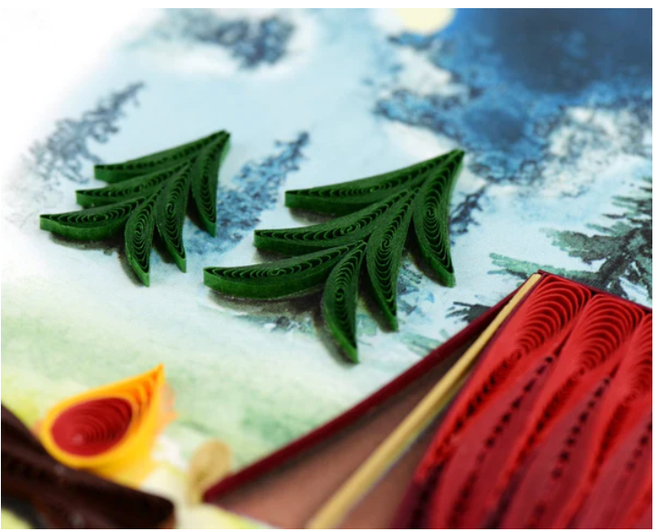 Quilled Camping Greeting Card