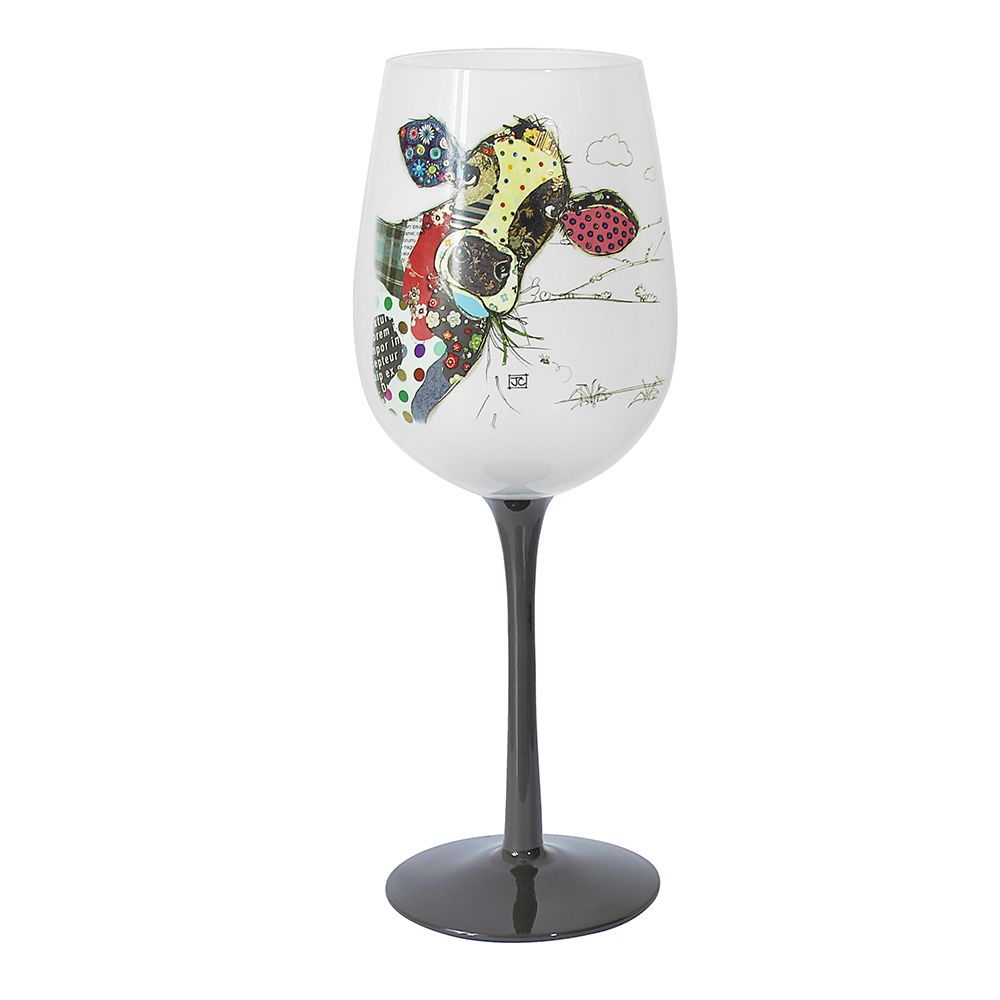 Cow Wine Glass