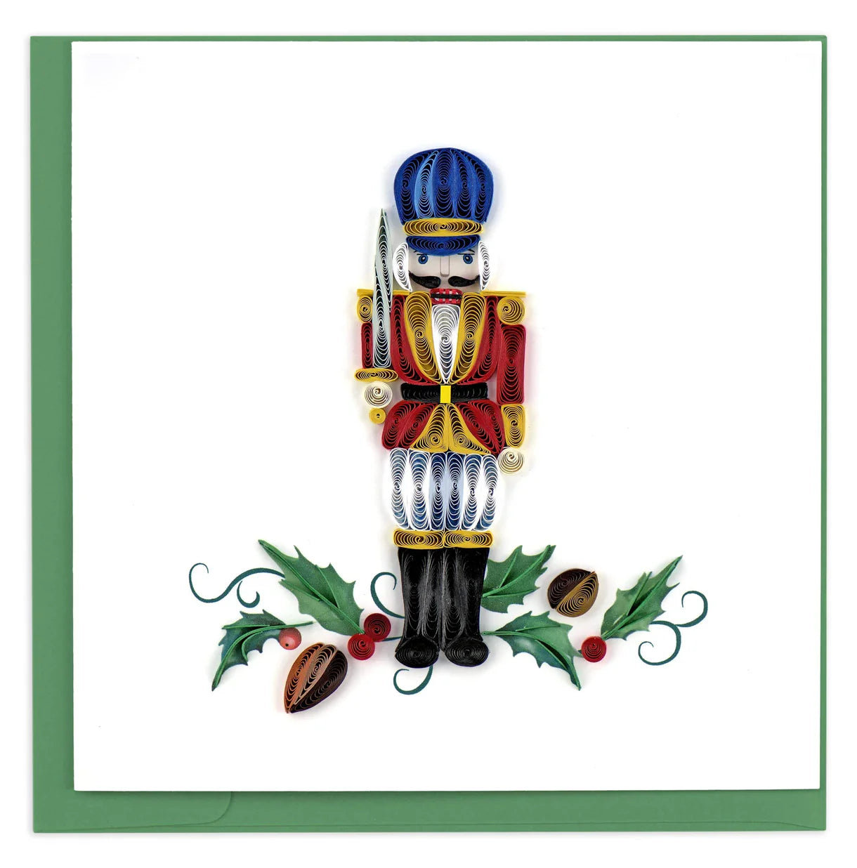 Quilled Nutcracker Christmas Card