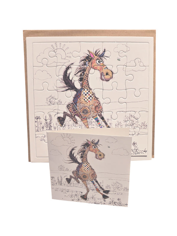 Horse Puzzle Card