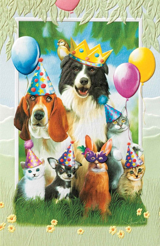 PP Birthday Card Party Animals