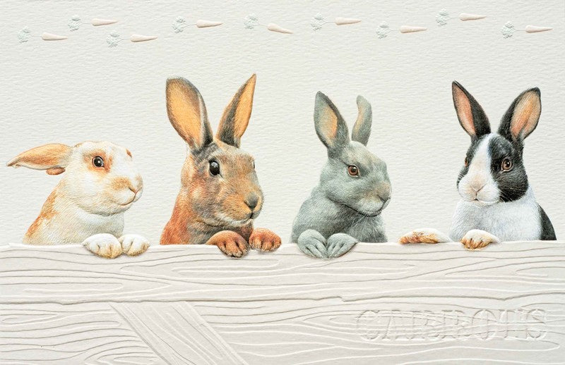 PP Thank You Card Rabbit Row