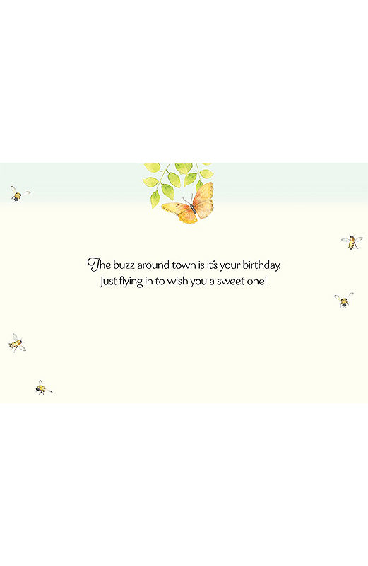 PP Birthday Card Garden Buzz