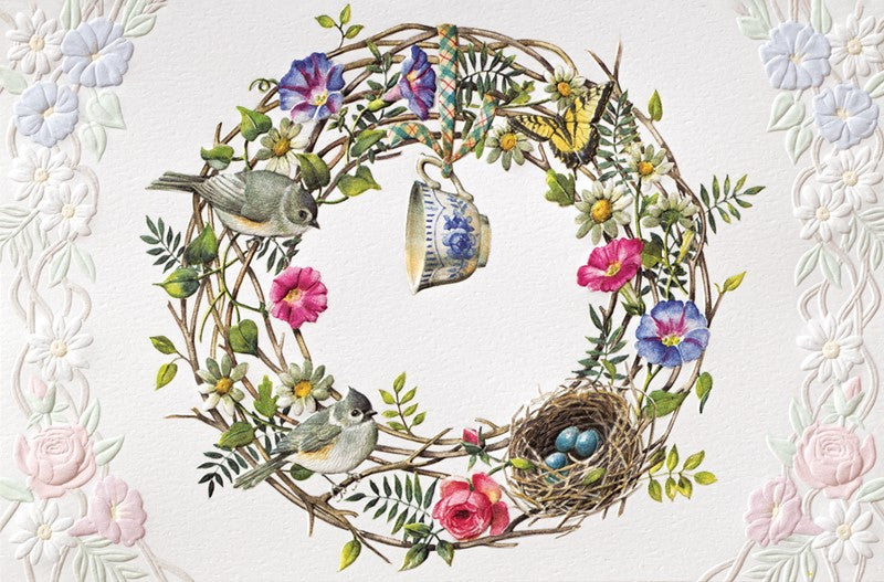 PP Get Well Card Cottage Wreath