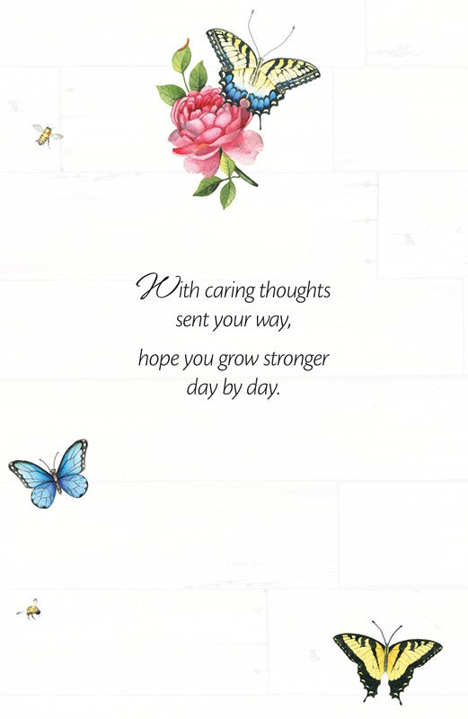 PP Get Well Card Heirloom Flower Garden