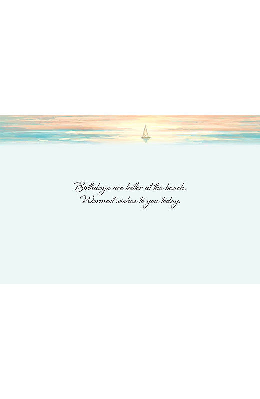 PP Birthday Card Life is Better at the Beach