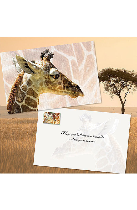 PP Birthday Card Baby Giraffe
