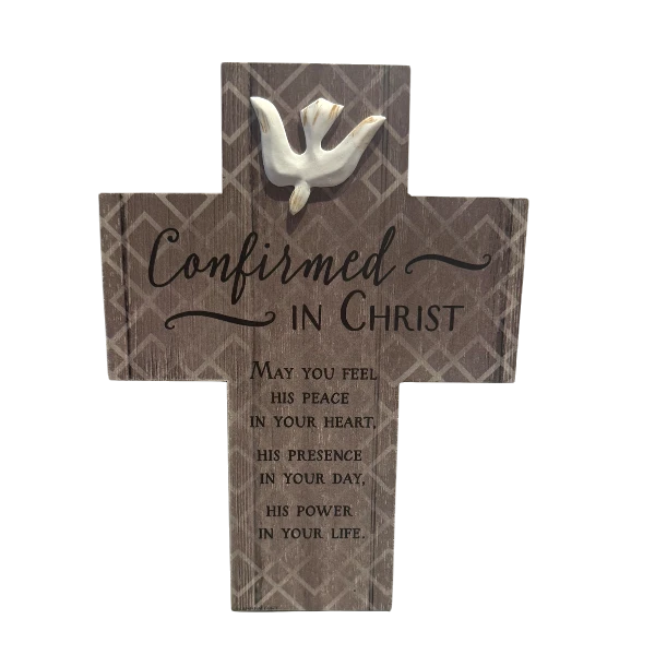 Confirmed In Christ Wood Cross