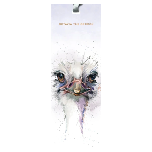 Hopper Bookmark - Octavia the Ostrich