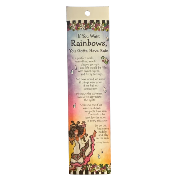 Suzy Toronto Bookmark - If You Want Rainbows
