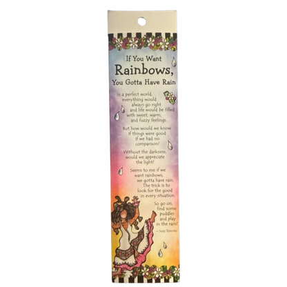 Suzy Toronto Bookmark - If You Want Rainbows