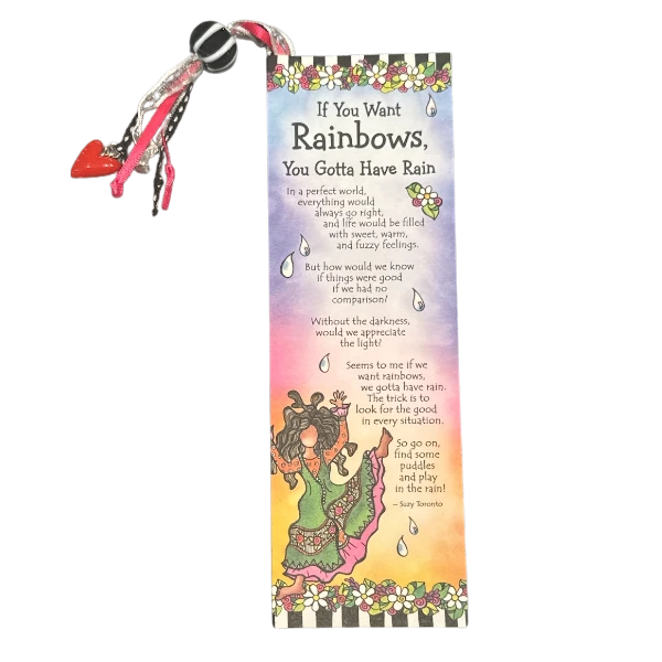 Suzy Toronto Bookmark - If You Want Rainbows