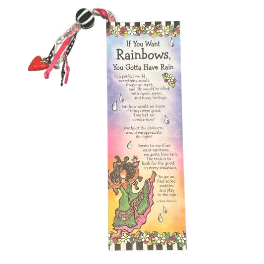 Suzy Toronto Bookmark - If You Want Rainbows