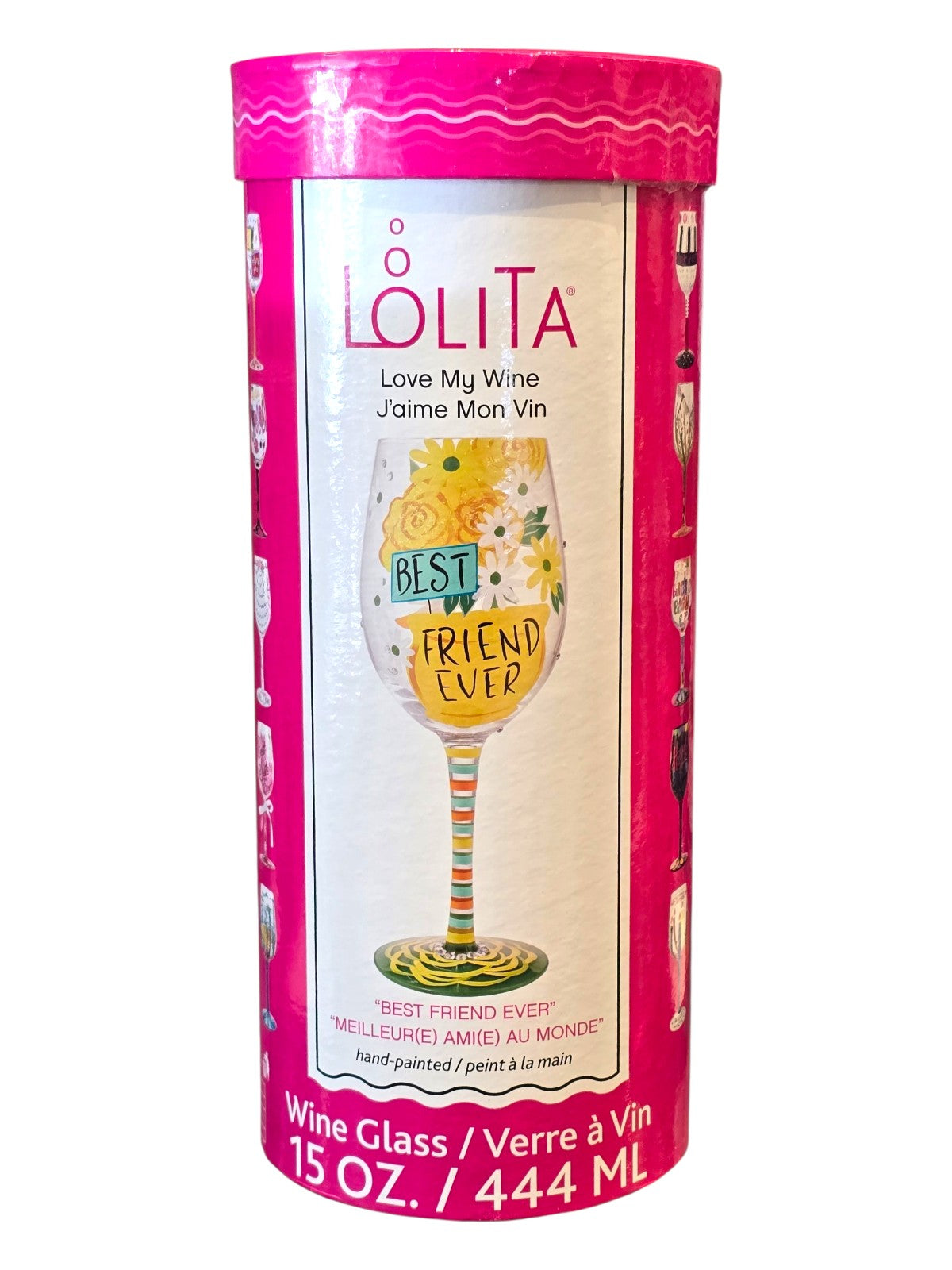 Best Friend Ever Wine Glass