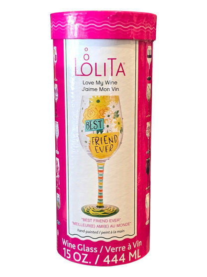 Best Friend Ever Wine Glass