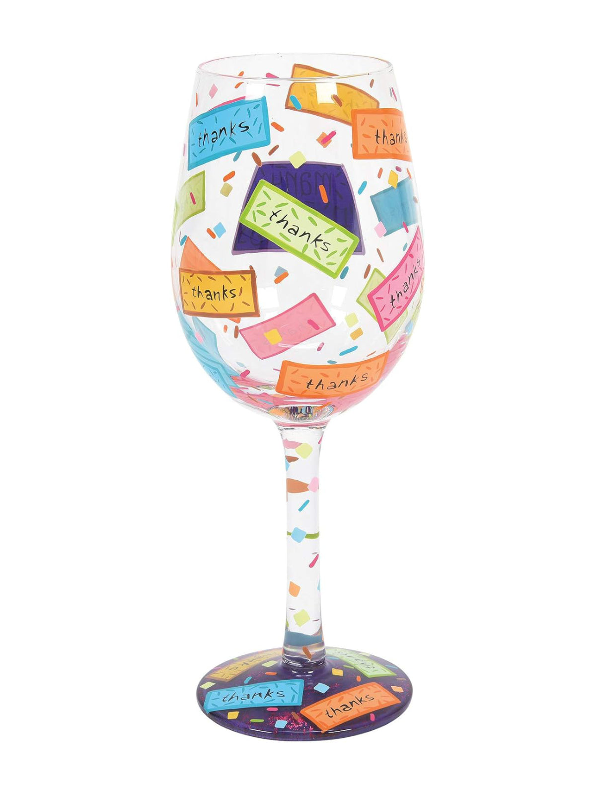 Many Thanks Wine Glass