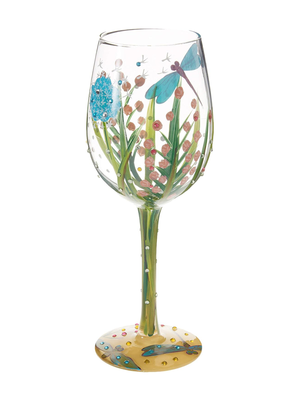 Dragonfly Wine Glass