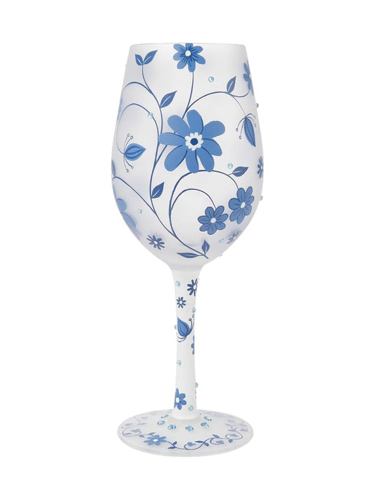 Chinoiserie Charm Wine Glass