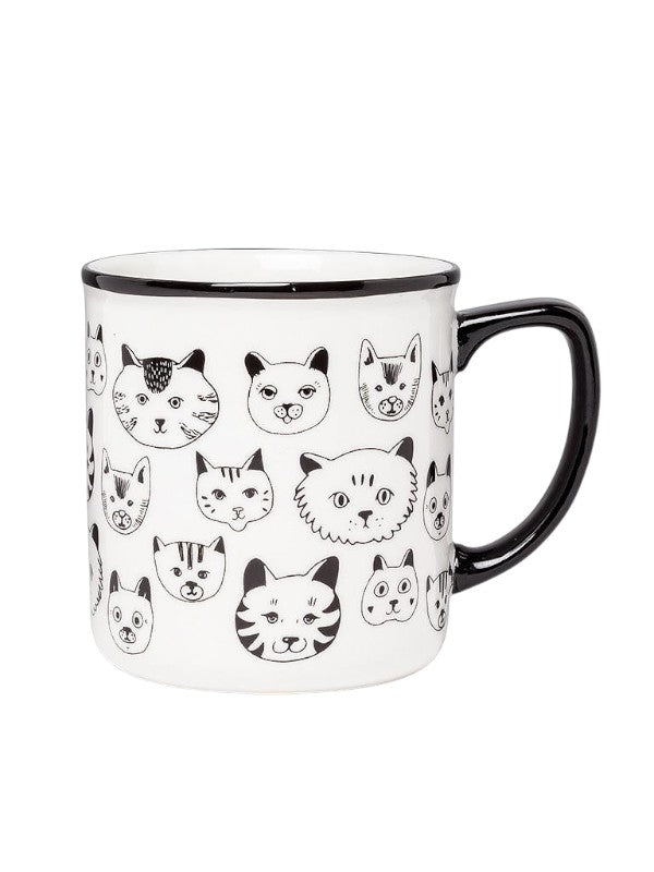 Simple Cat Faces Mug
