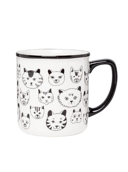 Simple Cat Faces Mug