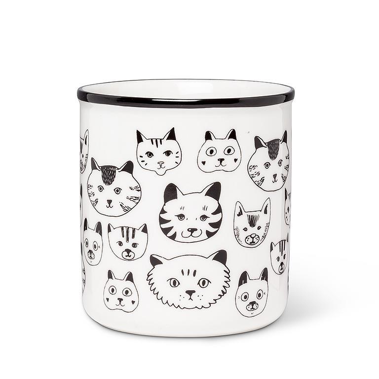 Simple Cat Faces Mug