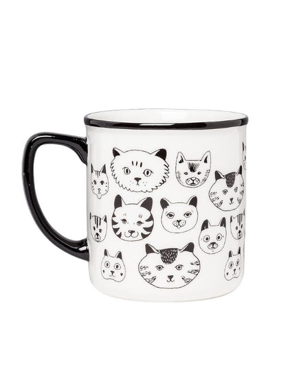 Simple Cat Faces Mug