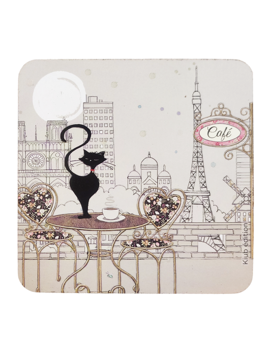 Black Cat Coaster
