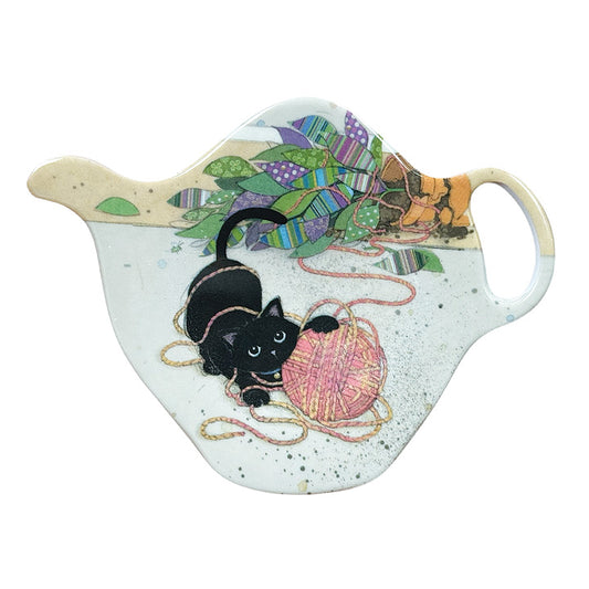Kitten Teabag/Spoon Holder