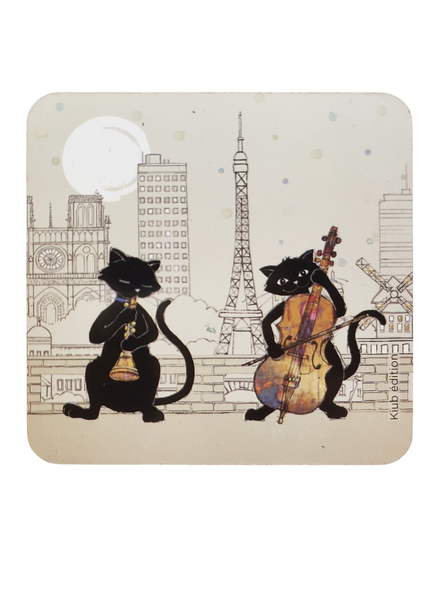 Black Cat Coaster