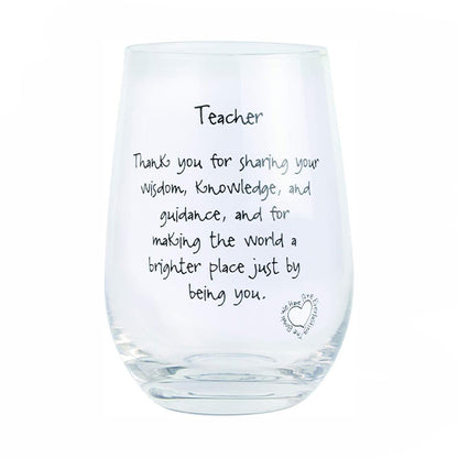 Teacher Wine Glass