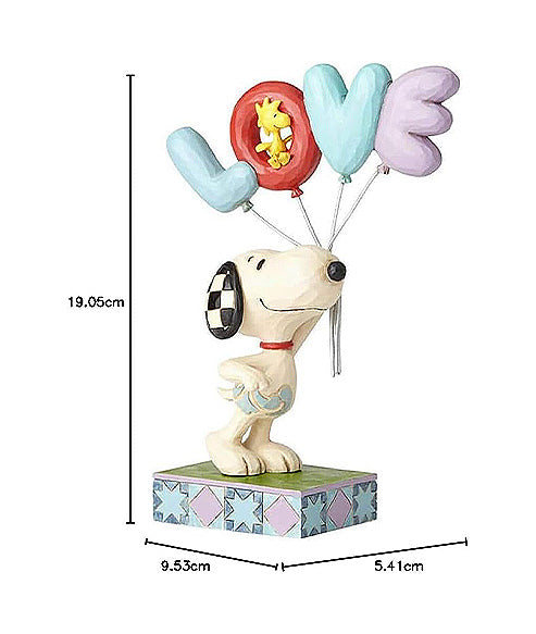 Snoopy with Love Balloon Figurine