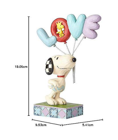 Snoopy with Love Balloon Figurine