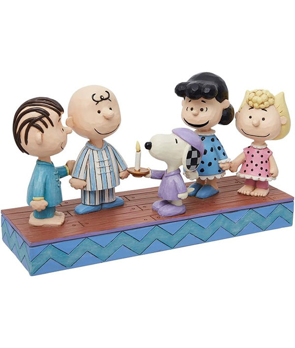 Peanuts Gang in Christmas PJ's Figurine