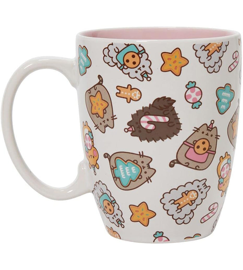 Pusheen Christmas Cookies and Friends Pattern Mug