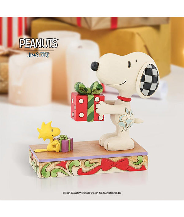 Snoopy and Woodstock with Gift Figurine