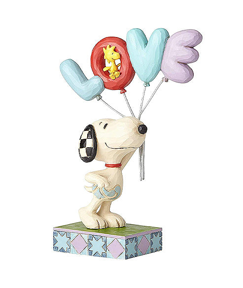 Snoopy with Love Balloon Figurine
